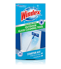 Limpiador de ventanas kit básico todo en uno para superficies exteriores Windex®