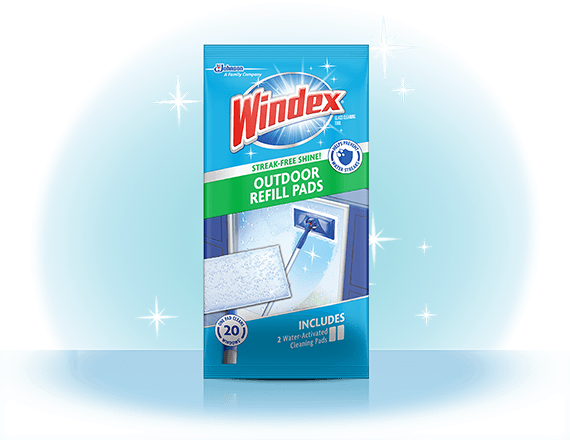 Limpiador de ventana kit básico todo en uno para superficies exteriores Windex® recarga