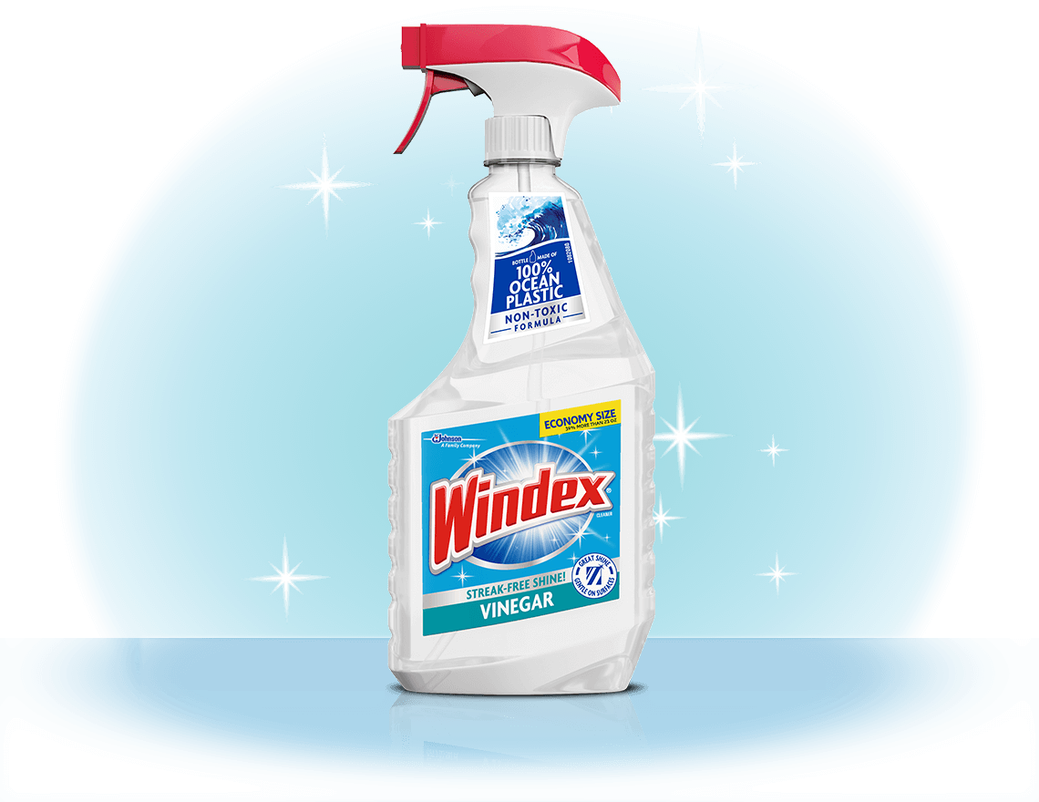 Limpiador de vidrio con vinagre Windex® frente